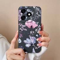 Dėklai, skirti Tecno Spark 20 20C Pop 8 Pova 6 Pro Itel A18s A70 Galinis dangtelis Gražus gėlėtas avokadas Matinis silikoninis minkštas fotoaparato apsauga Madingi telefonų krepšiai Tecno Spark Go 2024