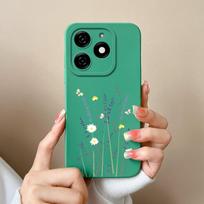 Dėklai, skirti Tecno Spark 20 20C Pop 8 Pova 6 Pro Itel A18s A70 Galinis dangtelis Gražus gėlėtas avokadas Matinis silikoninis minkštas fotoaparato apsauga Madingi telefonų krepšiai Tecno Spark Go 2024