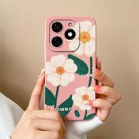 Dėklai, skirti Tecno Spark 20 20C Pop 8 Pova 6 Pro Itel A18s A70 Galinis dangtelis Gražus gėlėtas avokadas Matinis silikoninis minkštas fotoaparato apsauga Madingi telefonų krepšiai Tecno Spark Go 2024