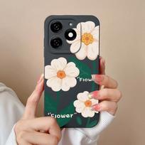 Dėklai, skirti Tecno Spark 20 20C Pop 8 Pova 6 Pro Itel A18s A70 Galinis dangtelis Gražus gėlėtas avokadas Matinis silikoninis minkštas fotoaparato apsauga Madingi telefonų krepšiai itel A18s