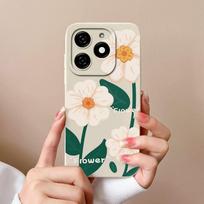 Dėklai, skirti Tecno Spark 20 20C Pop 8 Pova 6 Pro Itel A18s A70 Galinis dangtelis Gražus gėlėtas avokadas Matinis silikoninis minkštas fotoaparato apsauga Madingi telefonų krepšiai itel A18s