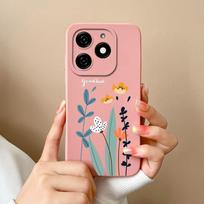 Dėklai, skirti Tecno Spark 20 20C Pop 8 Pova 6 Pro Itel A18s A70 Galinis dangtelis Gražus gėlėtas avokadas Matinis silikoninis minkštas fotoaparato apsauga Madingi telefonų krepšiai itel A70