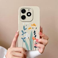 Dėklai, skirti Tecno Spark 20 20C Pop 8 Pova 6 Pro Itel A18s A70 Galinis dangtelis Gražus gėlėtas avokadas Matinis silikoninis minkštas fotoaparato apsauga Madingi telefonų krepšiai itel P55 5G