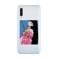 Anime estetikos mergina Samsung Galaxy A90 A80 A70 A60 A50 A40 A30 A20S A20E A10 A10E A10S S8 S7 S6 Edge telefonui dėklas Samsung A90(5G)