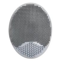Vyriškas veido valymo šepetėlis, silikoninis miniatiūrinis veido šveitimo šepetėlis veido valiklis. gray