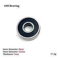 Išorinis diametras: 22mm 608 Guolis 1vnt vidinis skersmuo: 8 mm