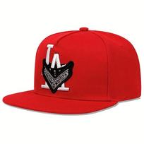 Madinga kepurė su raide, Snapback kepurė, juodas snapelis, suaugusiųjų hiphopo kepurės, lauko kepurės nuo saulės, reguliuojama beisbolo kepuraitė raudona