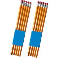10 vnt Studentų HB pieštukas su guminiu trintuku, vaikų mokyklinės prekės orange