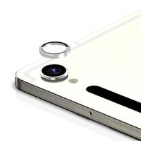 Aliuminio galinės kameros žiedas stiklo apsauga Samsung Galaxy Tab S9 Ultra Plus FE S9+ Eagle Eye kameros apsaugos lęšio dangtelis Galaxy Tab S9 balta
