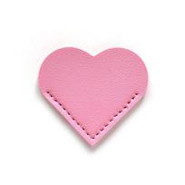 Love Heart Style PU odinis knygų puslapių laikiklis – išskirtinė verslo studentų bibliotekos nešiojama dovana. Širdies formos animacinių filmų kūrybinė žymė. rožinė