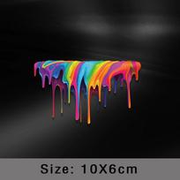 Auto Rainbow Paint Graffiti Automobilių priedai Lipdukai Vinilas Sunkvežimių Variklio Lipdukai Šoniniai Kėbulo Degalų bako furgonų langų lipdukai 04