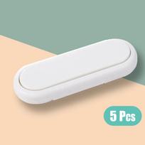 Baby Lock Vaikų saugos užraktai Spintelės durų užraktas Kūdikių apsauginis Šaldytuvo vaikų Stalčių užraktai Vaikų saugos užraktas 5pcs balta