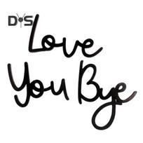 Love You Bye Medinis iškabas Sienų dekoras Šeimos Meilės Ženklas Medinis Sienų Menas Įėjimas Sveiki atvykę į namų biurą Sets