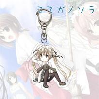 Anime Acrylic Double-sided Keychain Kasugano Sora Backpack Pendant Schoolbag Decoration Birthday Gifts