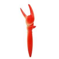 Lovely Interesting Lobster Paw Clamp Ballpoint Pen Funny Kids Gift School Supplies Plastic Hammer Neutral Pen Office Stationary red