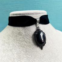 Gothic Vampire Cameo Pendant Choker Velvet Kaklo papuošalas Moterų Mados raganavimas A
