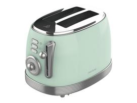 Cecotec Toaster | Toast&Taste 800 Vintage | Power 850 W | Number of slots 2 | Housing material Stainless steel | Light Green