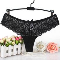 Europe Sexy Panties Women Underwear Thong Woman  String Seamless Bikini Mini Briefs Female Lingerie S juoda