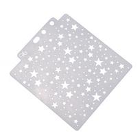 Žvaigždžių trafaretas Šablonas Tapyba Scrapbooking Reljefas Štampavimas Albumas Amatai Menas white