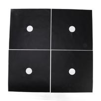 4Pcs Stove Burner Cover PTFE Coating Non Stick Gas Range Stove Top Protector Pad for Kitchen 27x27cm 0.1mm juoda