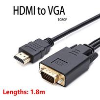Su HDMI suderinamas su VGA adapteriu HD 1080P konverteris 1,8 M kabelis staliniam nešiojamam kompiuteriui, televizoriaus dėžutės monitoriui