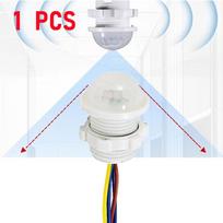 Automatinis įjungimas/išjungimas judesio jutiklis 110V 220V išmanusis jungiklis PIR infraraudonųjų spindulių judesio jutiklis išmanieji namai žmogaus kūno automatinis jutiklis naktinė lemputė 1 pcs