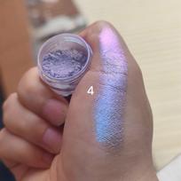 Blizgus akių šešėlių pudra Ilgai išliekanti Chromo Chameleono Holografinė Akių šešėlių pudra Pigmentas Akių makiažas Moterims Kosmetika gray