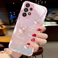 Samsung S20 Plus/S8 Plus/S22/S11e Shell Pattern Dragon Anti-Fall Liquid Glass Full Cover S23 mėlyna