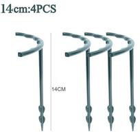 12 vnt. Plastikinis augalų atramos stovas Puslankio kuolas Rėmas Pusapvalis gėlių narvelis Kuolas Sodo tvirtinimo strypo laikiklis Laipiojimo laikiklis 14*14cm-4PCS