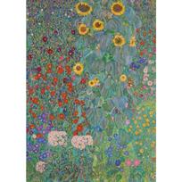 Gustav Klimt Gėlių sodas Saulėgrąžos Bažnyčia Drobė Aliejinė tapyba Abstrakūs augalai Gėlės Sienų menas Plakatas Nordic namų dekoras Sieninė tapyba 21cm×30cm NoFrame