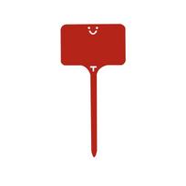 Seedling Label Nursery Tag Plastic T-type  Garden Flower  Thick Marker  Plant MIT 96x49mm raudona