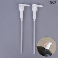 2 vnt. Universali šampūno/kondicionieriaus pompa buteliui, 1 l/33,8 oz. Universali plastikinė pompos galvutė balta