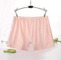 Aukšto liemens medvilniniai šortai-boksersai vidutinio amžiaus ir vyresnio amžiaus moterims - Kvėpuojantys, Laisvo kirpimo, Didelio dydžio 2XL (55-60 kg) juoda