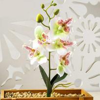 Tikroviškas Mini Mažas Orchidėjos Dirbtinės Gėlės Šakelė Netikri Vazoniniai Augalai Vestuvių Rekvizitai Vakarėlio Namų Kalėdų Dekoravimas Stalo Ekspozicija