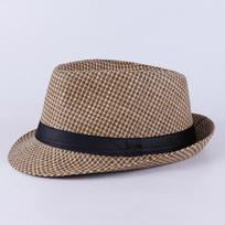 Klasikinė Panama Hat Unisex Gangster Cap Beach Sun Hat Band Sunhat A