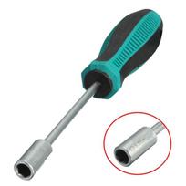 Metalinis galvučių raktas, atsuktukas, šešiakampis veržlių raktas, veržliasukis, rankinis įrankis 3mm-8mm 5.5 mm black