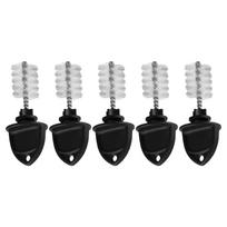 5Pcs Beer Tap Plug Covers and Cleaning Brushes for Draft Beer Taps Beer Faucet Cap Cover and Tap Plug Brush for Keg Taps juoda
