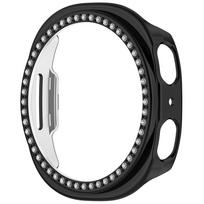 For Samsung Galaxy Watch 8 40/44mm Hollow Protective Hard PC Watch Case Durable Cover With Plastic Diamond Decoration Shell Galaxy Watch 8 40mm juoda