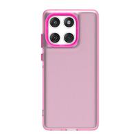 Frosted Case For Motorola Edge 60 Fusion Cover Moto Edge 60 Fusion Funda Matte Translucent PC Phone Coque Moto Edge 60 Fusion Motorola Edge 60 Fusion raudona