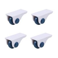 Lengva ABS dėžė su sklandžiai slystančiais ratukais lengvam mobilumui - 4 vienetai 4pcs mėlyna