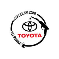 Automobilio emblemos vinilo atspindinčios degalų bako dangtelio lipdukai lipdukai priedai Toyota Chr Corolla Yaris Rav4 E150 E120 Land Cruiser 200