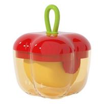 Mini Fruit Shaped Lint Roller Portable Reusable Hair Remover Washable Sticky Roller Compact Size Pet Hair Remover raudona