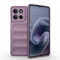 Smūgiams atsparus telefono dėklas Motorola Moto G86 Power dėklas Neslystantis minkšto silikono galinis dangtelis Moto G86 Power dėklas skirtas Moto G86 Power Motorola Moto G86 Power violetinė