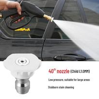 1/4 Itin aukšto slėgio automobilio plovimo antgalis: Greitai prijungiamas vėduoklės formos purškimo priedas balta spalva