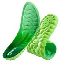 Sport Insoles PU High Stretch Shock Resistant Antibacterial Anti-odorant Breathable Insoles Comfortable for Shoes Cushion 35-36 žalia