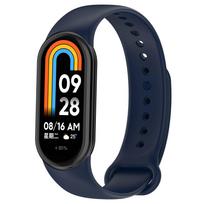 Minkštas silikoninis laikrodžio dirželis, skirtas Xiaomi Smart Band 10 NFC išmaniajam laikrodžiui, keičiamas dirželis, sportinė apyrankė, correa Mi Band 8/9 priedai Xiaomi Smart Band 8 tamsiai mėlyna spalva
