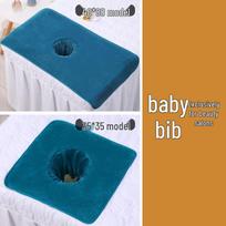Individualizuotas grožio salono rinkinys: Sustorintos masažo lovos ir pagalvių rankšluosčiai su veido anga Extra Thick 35x35 cm [No Hole] povo mėlyna spalva