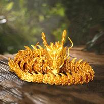 3D Spausdinimo Kinų Drakono Kraštovaizdžio Ornamentai Rankdarbiai Sąnariai Judantys Kūrybinga Figūrėlė Dekoracija Vaikų Dovanų Žaislai 30cm