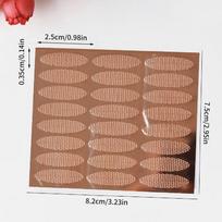 18/24Pcs Invisible Eyelid Sticker Lace Eye Lift Strips Double Eyelid Tape Adhesive Stickers Eye Tape Tools XL beige