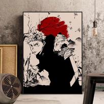 Anime Jujutsu-k-Kaisen plakatas, komiksas, Gojo Satoru Sukuna, drobė, sienų dekoras, paveikslas, spauda, ​​namų, svetainės dekoras 20x30cm